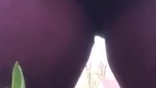 Shy girl pees in public