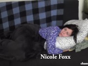 Ex Girlfriend Nicole in Pajamas Playing with Tits 1/16