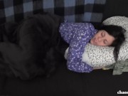 Ex Girlfriend Nicole in Pajamas Playing with Tits 2/16