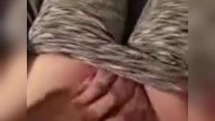 Rubbing & Fingering my Tight Shaved Wet Pussy on the Couch (Compilation)