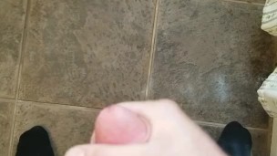 Cumming in the bathroom