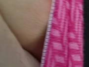 Bbw masterbating in car before work