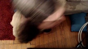 tgirl deepthroats dildo POV