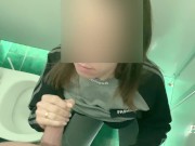 Cum in mouth in the mall toilet 6/16