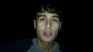 After stranger walked away I chew and swallow his cum - playing with cum on tongue