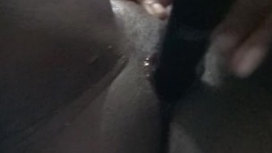 Rubbing my juicy pussy while family is in the other room