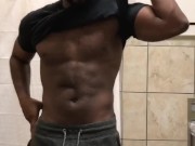Horny at the gym and I had to jerk off
