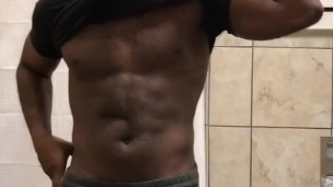 Horny at the gym and I had to jerk off