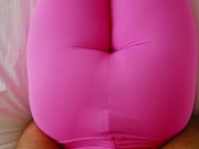 Cum Through My Pink Yoga Leggings Pants | Amazing Butt Big Tits Redhead POV 12/16