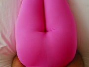 Cum Through My Pink Yoga Leggings Pants | Amazing Butt Big Tits Redhead POV 13/16