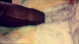 Massive black cock giving bed strokes and cumming hard back to back