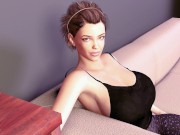 Huge Boob Breast Expansion and Growing Legs on the Couch watching TV