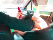 I use my dildo during a car trip 10/16