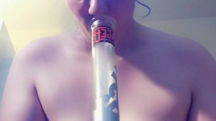 smoking naked