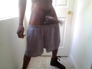 Training my big black dick to jump high...4 cumshots! 2/16