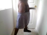 Training my big black dick to jump high...4 cumshots! 4/16