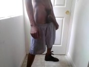 Training my big black dick to jump high...4 cumshots! 5/16