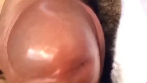 Throbbing cock and precumming