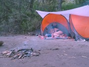 Hot Girl sucked a fat dick in nature. Сhill, Blowjob, Bonfire 13/16