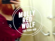 hot redhead pissing naked on a train - MollyRedWolf 1/16