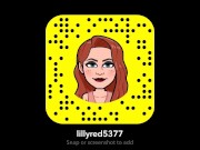 Little Reds sexy devil striptease on snapchat