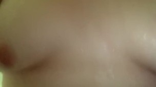 Dripping water all over my boobs