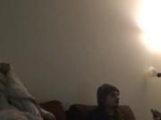 Brunette solo plays with hairbrush Explosive finish