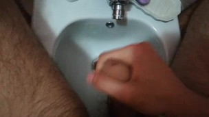 Almost caught masturbating in the bathroom