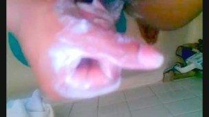 Shower Masturbation w/hot cum shot