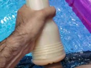 Summer Fun Loud Moaning Fucking Pussy in Pool