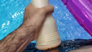 Summer Fun Loud Moaning Fucking Pussy in Pool