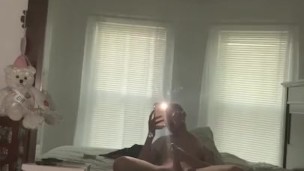 MIXED TEEN JERKS OFF IN MIRROR