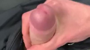 Jerking on parking lot in PORSCHE, stud moaning