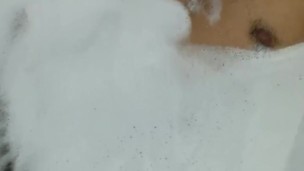 Jerking off my big cock and shooting my cum in the jacuzzi - Camilo Brown