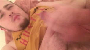 Load of Cum on My Tongue before bed. Soft to Hard Cumslut!