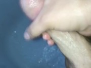 Jerking off in the shower