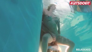 LETSDOEIT - Busty Mommy Has Rough Sex At The Pool