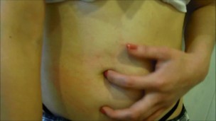 masturbates my navel reaching the climax in my womb FULL Part 2 Belly