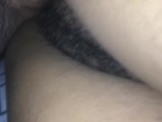 Hairy Mexican pussy gets creampied 2/16