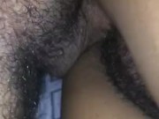 Hairy Mexican pussy gets creampied 5/16