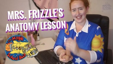 Mrs. Frizzle teaches you sex-ed, gives you jerk off instructions