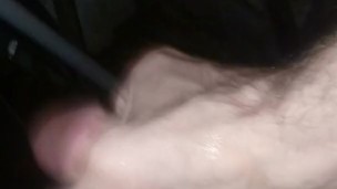 Standing outside in thunder storm masturbating. Jacking off in the rain.