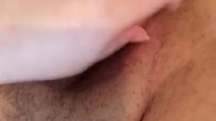 Fucking my fat pussy with a vibrator