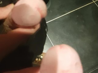 Hot Cumshot On Mirror In Uniform
