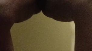 Sexy ebony slow wind Hairy Cat