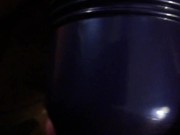 MY COCK MELTING FROZEN CUM AND FAPPING INSIDE CONDOM