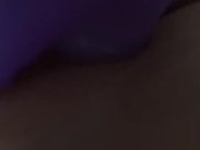 Masturbation with big vibrator