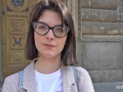 GERMAN SCOUT - CUTE COLLEGE TEEN SARA TALK TO FIRST ANAL AT STREET CASTING 4/16