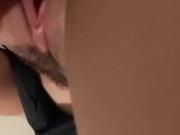 Sexy cop stretches pussy with massive BBC toy