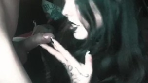 Sexy demoness blowjob
